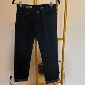 J. Crew Factory Black capri cigarette Jeans